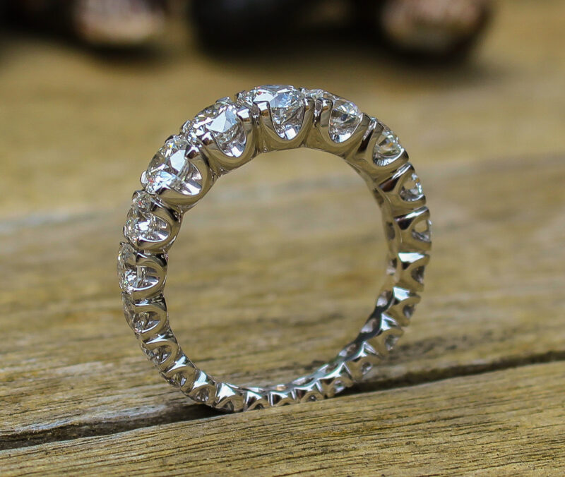 White Gold Full Set Lab-Grown Diamond Ring - Image 4