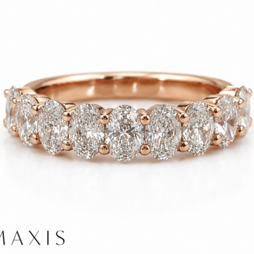 Rose Gold Lab-Grown Oval Diamond Ring