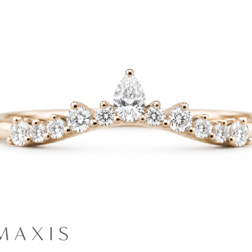 Rose Gold Lab-Grown Diamond Wishbone Ring
